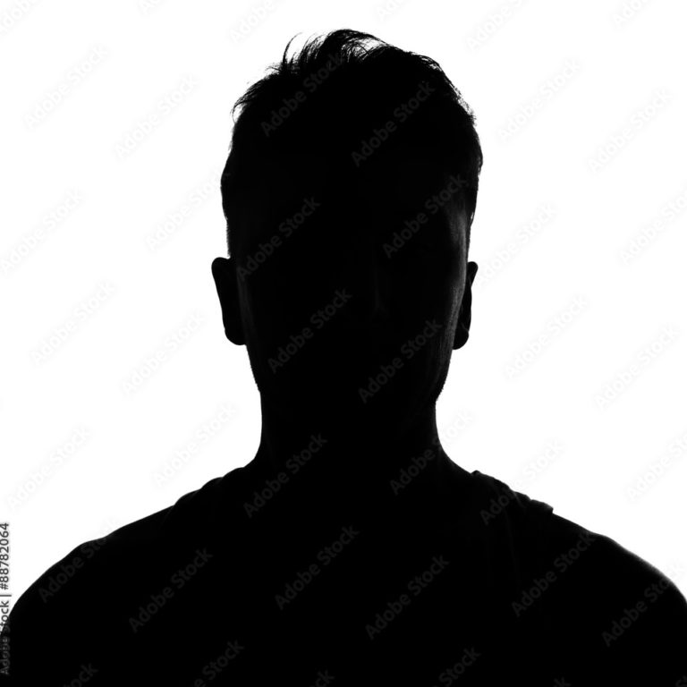 Male person silhouette