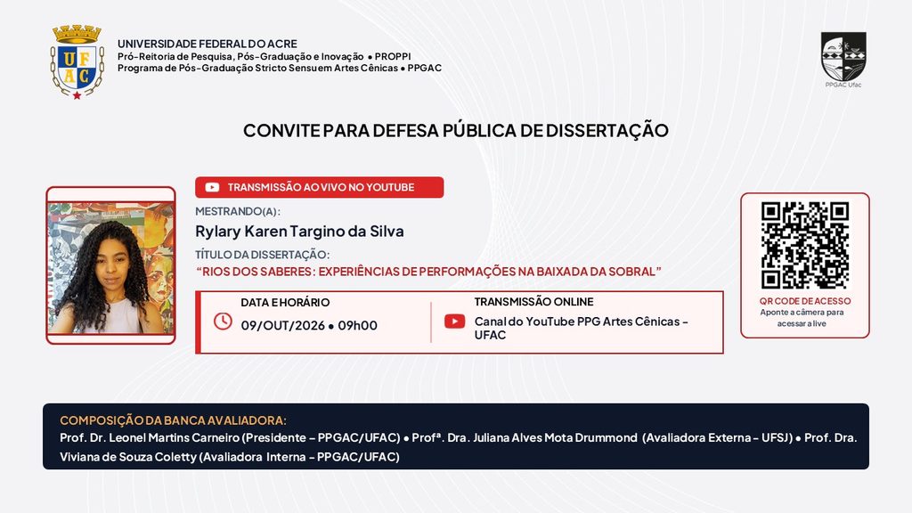 Divulgação Defesa Rylary Karen Targino da Silva